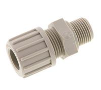 14x12mm & G3/8'' PP Raccord à compression droit avec filets mâles 10 bar