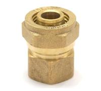 14x18mm IDxOD x 1/2" BSP Female PEX-AL-PEX Tube Straight Brass Compression Pipe Fitting Connector
