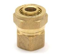 14x18mm IDxOD x 1/2" BSP Female PEX-AL-PEX Tube Straight Brass Compression Pipe Fitting Connector For Floor Heating