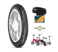 14x2.125 Ebike Tires | 14 2.125 Electric Bike Tire Tube Rubber Anti-Puncture for ebike with Bent Valve Inner Tube | 57-254 14 x 2.125 Wear-Resistant Tire with Skid Tread