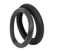 14x2.125 Electric Bike and Tube Set 14 inch Tire 14x2.125 (54-254) Explosion-Proof Solid Electric Bicycle Tire with Bent Valve Inner Tube Puncture Resistant Ebike Tyre Suitable