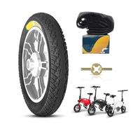 14x2.50 Ebike Tire for Electric Bike Tire Tube | 14 2.50 Rubber Anti-Puncture Tire for Ebike with Bent Valve Inner Tube | 64-254 14 X 2.50 Wear-Resistant Tire(B:Inner and Outer Tires)