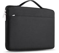 15 15,6 16 Pouces Housse de Protection Ordinateur Portable Sac à Main Mallette Housse Laptop Sleeve Case Sacoche Compatible 15-16 pour MacBook Pro 15 16 HP ASUS Dell Lenovo Ace Noir Noir