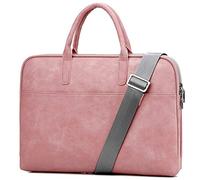 15-15.6 Pouces Sac à Main Homme Porte-Documents Oxford Sacoche Business Serviettes Pochette d'Ordinateur Sac Bandoulière, Pink Version 2