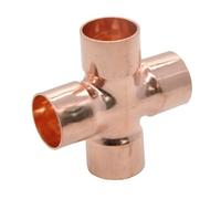 15 16 22 28 35 45mm extrémité en cuivre soudure croix 4 voies soudure Scoket raccord de plomberie connecteur coupleur séparateur climatiseur(22mm)