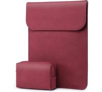 15-16 Pouces Housse Ordinateur Portable Pc Sacoche Pour Macbook Pro 16 M4/M3/M2/M1 2025-2019, Xps 15, Macbook Pro 15 2015-2012, Samsung Galaxy Book Flex 15, Avec Petit Sac, Vin Rou[COM912552] Orange