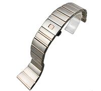 15 17 18 23 25 mm 316l Band de montre en acier inoxydable ajustement pour la sangle de montre à double aigle/or argenté / 18 * 9,5 mm