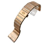15 17 18 23 25 mm 316l Band de montre en acier inoxydable ajustement pour la sangle de montre à double aigle/or argenté / 18 * 9,5 mm