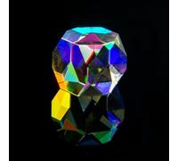 15 18 22mm RGB X-Cube Prisme combinateur séparateur Croix dichroïque polyèdre Pyramide Physique enseignement décoration lentille de Photographie(20mm Polyhedron)