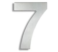 15/20/25/30cm Stainless Steel House Number Silver Address Sign 0-9 Huisnummer Outdoor Numbers Home Numeros Casa Exterior Big(Silver No.7,20cm)