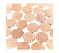 15/20/30pcs Round Wood Circle Unfinished Wooden Pour Bricolage