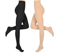 15-20 mmHg Collants de compression médicaux pour homme et femme, 2 paires de bas de compression gradués, leggings de compression pour femme pour varices et œdèmes, mélange 4XL