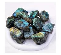 15-200g Labradorite naturelle pierre brute pierre précieuse minérale Reiki guérison lune pierre aquarium paysage cristal adapté for la décoration de la maison bricolage(110-200g)
