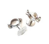 15-20mm 3/4" 19mm Pipe Hanger Bracket Clamp Support Clip With Base Plate 304 Stainless Steel For Beer Brewing L=50mm