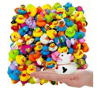 15/25/35 pièces Canards en caoutchouc Fun d'été : flotteurs colorés de piscine pour enfants - Matériau PVC - Parfaits pour les piscines et les plages - Jouets flottants - Idéal pour les anniversaires 