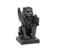 15,4 cm Lion ailé Gargouille avec Bataille Épée Statue Figurine