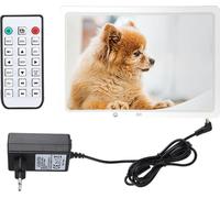 15,4 "HD multifonction de détection de mouvement cadre photo numérique avec télécommande (blanc)