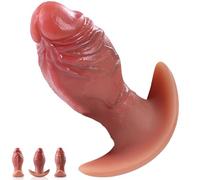15 × 5,69cm Gode Anal et Dilatateur Anal Godemichet de Prostate en Silicone | PlugAnal Monster avec Base D'Ancrage, Jouet Sexuel Portable pour Elle et Lui Stimulation du Point G et Point P