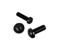 15-55pcs M2/M2.5/M3/M4/M5/M6/M8 Vis machine isolante à tête boutonnée à entaille croisée en nylon, M5x10mm
