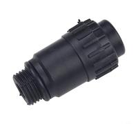 15.5mm Bouchon d'huile en plastique noir pour compresseur d'air - Bouchon fileté mâle avec diamètre intérieur 9mm et longueur totale 55.6mm, compatible