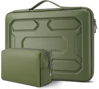 15.6 Inch Laptop Sleeve with Handle EVA Waterproof Shockproof Protective Case for 15.6 Inch Laptops IdeaPad 310 320 Lenovo Yoga 720 ThinkPad T570, Green Vert