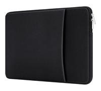 15.6 Inch Shockproof Laptop Sleeve with Front Pocket Compatible with 15.6 inch Chromebook Laptop, Black Noir