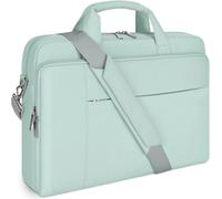 15.6 Inch Waterproof Protective Laptop Shoulder Bag Briefcase for 15.6 Inch ASUS ZenBook Chromebook 15/HP Pavilion/Ideapad ThinkPad/Legion 5 Gen 6, Mint Green Vert