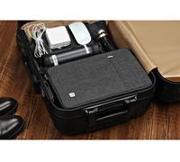 15.6 Pouces Housse Pochette de Protection Ordinateur Portable Sacoche Imperméable pour 15.6"" Lenovo IdeaPad 3 5 530S/ThinkPad P53s E595 L590/15.6"" Dell Precision 3550 3551 7540 7550, Gris foncé Gris
