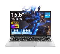 15,6 Pouces Ordinateur Portable 12Go RAM 256Go SSD N4000 Win 11 PC Portable Joueurs Netbook Écran Full HD 1920 x 1080 Laptop Ouverture 180 Degrés Wi-Fi5 BT Mini HDMI pour Étudiants Et Entreprises