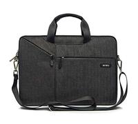 15,6 Pouces Sacoche WIWU 15" à 15.6" - Sacoche Résistant à l'eau pour Ordinateur Portable, Meilleure Protection, Sac à Bandoulière, Serviette pour Acer Apple MacBook Pro, ASUS, Dell, HP - Noir