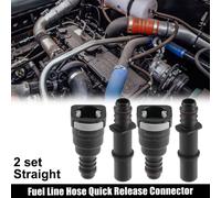 15.82mm à 14mm Droit Voiture Carburant Tuyau Rapide Libération Connecteur 2 Ensemble