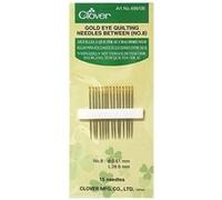 15 Aiguilles avec chas doré pour Quilting demi-longues - Clover -