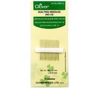 Clover Aiguilles à quilter n°10 – Lot de 15, courtes, argentées