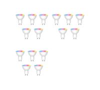 15 Ampoules LED Connectées Tuya WiFi GU10 à Intensité Variable 6 W 220 V, Contrôle par Application Life, Fonctionne avec Alexa et .