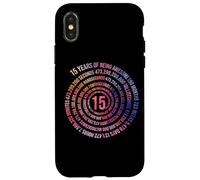 15 ans anniversaire helix 15 ans garçon fille anniversaire Coque pour iPhone X/XS