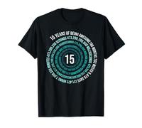 15 ans anniversaire helix 15 ans garçon fille anniversaire T-Shirt