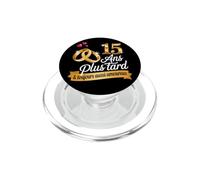 15 Ans de Mariage Noces De Cristal Cadeau Couple Amour PopSockets PopGrip pour MagSafe