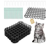 15 Articles Tapis Anti Chat 20 x 15cm Tapis Anti-Chat avec Pointes Empêcher Les Animaux de S'approcher Barriere Anti Chats et Chiens Exterieur en Plastique pour Le Jardin Extérieur