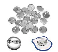 15 Badge Rond Epingle Support Broche Badge de Bouton pour Un Excellent Cadeau pour DIY Accessoires Graduation Projets d'Artisanat Bijoux des Souvenirs de Cadeaux, Argent