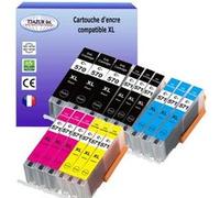T3AZUR - 15x Cartouches compatibles avec Canon PGI-570XL CLI-571 XL pour Canon Pixma TS8050 TS8051 TS8052 TS8053 TS9050 TS9055