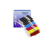 T3AZUR - 15x Cartouches compatibles avec Canon PGI-580 CLI-581 XXL pour Canon Pixma TS9155 TS9500 TS9540 TS9541C TS9550 TS9551C