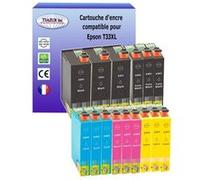 T3AZUR - 15x Cartouches Compatibles avec Epson 33XL 33 XL remplace Epson Expression Premium XP-7100 XP-540 XP-530 XP-830 XP-900 XP-640 XP-630 XP-635 XP-645