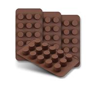 15 Cavity Mini Cup Chocolate Molds, Set Of 4 Non-stick Food Grade Silicone Molds for Candy Keto Fat Bombs, Chocolate