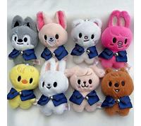 15 cm Porte-clés en peluche Poupée Straykid 4e rencontre de fans SKZ-KPOP STAY. Poupée en peluche 5'magic School, Pendentif Poupée dessin animé Felix, Cadeaux de fans, Cadeaux d'anniversaire, Cadeaux 