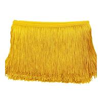 15 cm x 1 m - Bordure franges - Ruban dcoratif - Frange de danse - Frange coupe - En soie - Pour la couture, le bricolage, les vtements, la lingerie, les costumes, les rideaux, la dcoration, l'or C