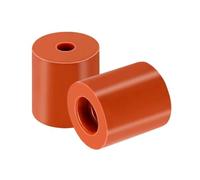 15 colonnes de nivellement en silicone de 18 mm + 5 colonnes de 16 mm for plateau chauffant d'imprimantes 3D - Kit d'entretoises absorbant les chocs, noir/orange(Orange)
