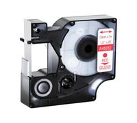 15 couleurs 6/9/12 mm Tapis 45013 45803 45010 Compatible avec D1 Black on White Étiquette de bande compatible avec LabelManager LM160 LM280(Red on clear)