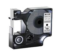 15 couleurs 6/9/12 mm Tapis 45013 45803 45010 Compatible avec D1 Black on White Étiquette de bande compatible avec LabelManager LM160 LM280(Black on silver)