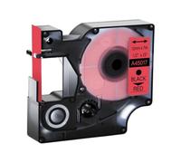 15 couleurs 6/9/12 mm Tapis 45013 45803 45010 Compatible avec D1 Black on White Étiquette de bande compatible avec LabelManager LM160 LM280(Black on red)