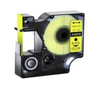 15 couleurs 6/9/12 mm Tapis 45013 45803 45010 Compatible avec D1 Black on White Étiquette de bande compatible avec LabelManager LM160 LM280(Black on yellow)
